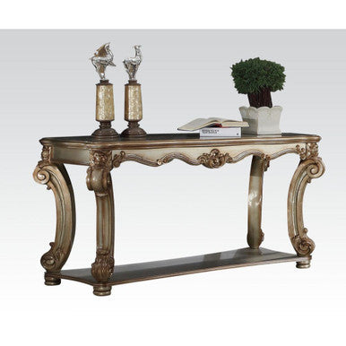 ACME 83002 Vendome Sofa Table, Gold Patina ACME Furniture