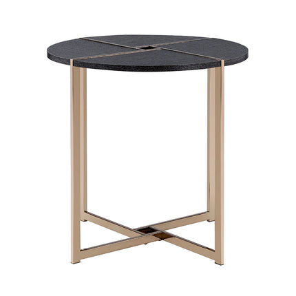ACME 83007 Bromia End Table, Black & Champagne