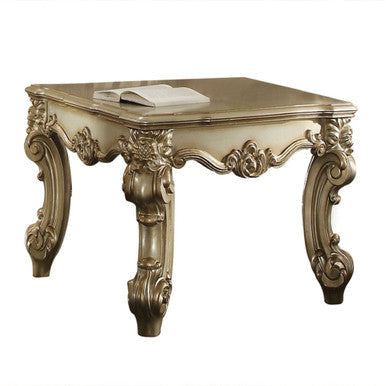 ACME 83121 Vendome II End Table, Gold Patina & Bone ACME Furniture