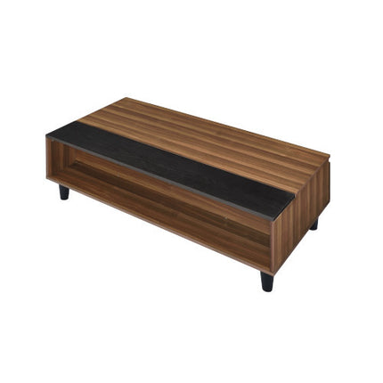ACME 83140 Avala Coffee Table with Lift Top, Walnut & Black