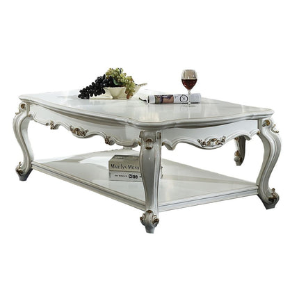 ACME 83460 Picardy Coffee Table, Antique Pearl