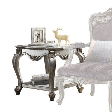 ACME 83467 Picardy End Table, Antique Platinum ACME Furniture