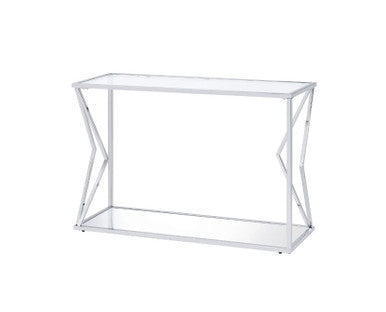 ACME 83484 Virtue Sofa Table, Clear Glass & Chrome Finish ACME Furniture