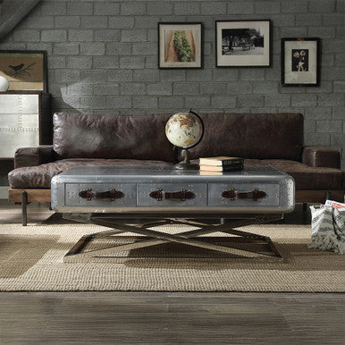 ACME 83555 Brancaster Coffee Table, Aluminum ACME Furniture