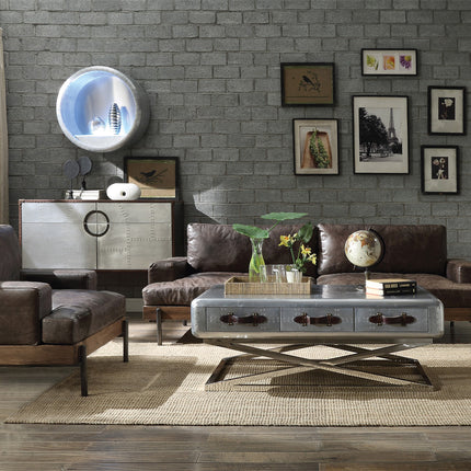 ACME 83555 Brancaster Coffee Table, Aluminum