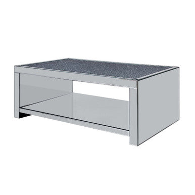 ACME 83580 Malish Coffee Table, Mirrored ACME Furniture