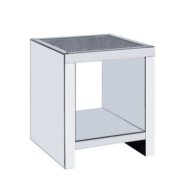 ACME 83582 Malish End Table, Mirrored ACME Furniture