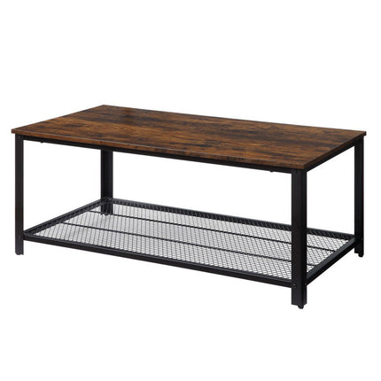 ACME 83960 Taurus Coffee Table, Rustic Oak & Black Finish