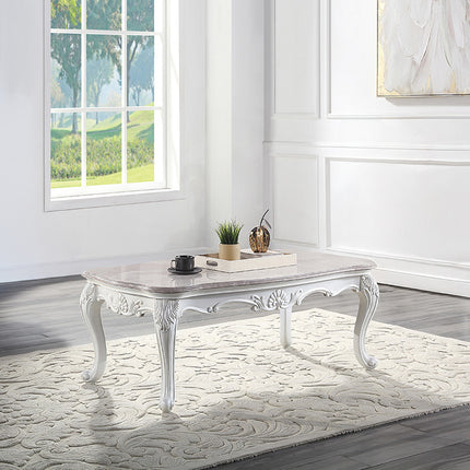ACME 84310 Ciddrenar Marble Coffee Table