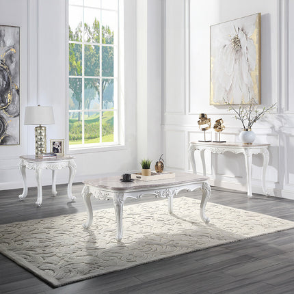 ACME 84310 Ciddrenar Marble Coffee Table  5