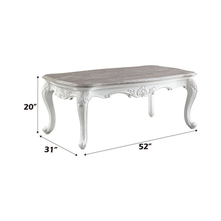 ACME 84310 Ciddrenar Marble Coffee Table  7