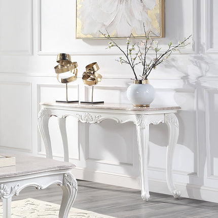 ACME 84313 Ciddrenar Marble Console Table  3