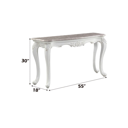 ACME 84313 Ciddrenar Marble Console Table  5