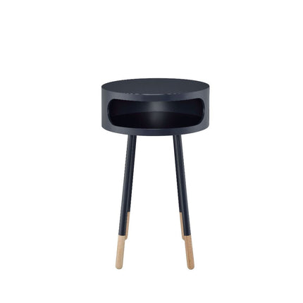 ACME 84448 Sonria End Table, Black & Natural