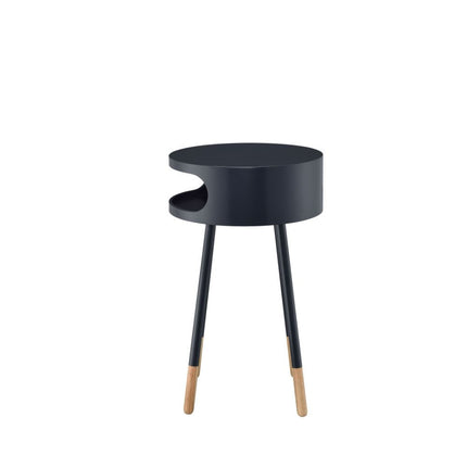 ACME 84448 Sonria End Table, Black & Natural
