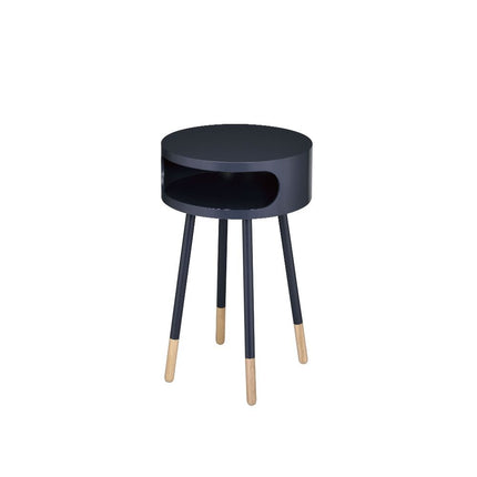 ACME 84448 Sonria End Table, Black & Natural