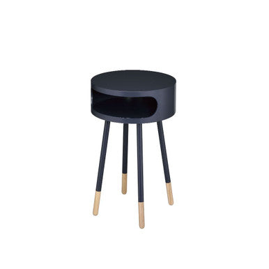 ACME 84448 Sonria End Table, Black & Natural ACME Furniture