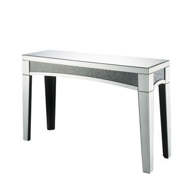 ACME 84678 Nowles Console Table, Mirrored & Faux Stones ACME Furniture
