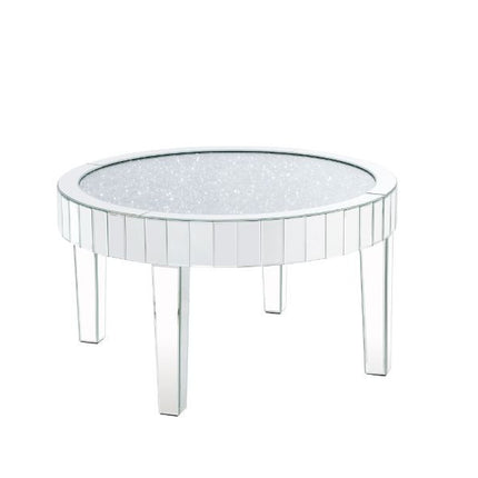 ACME 84710 Ornat Coffee Table, Mirrored & Faux Diamonds