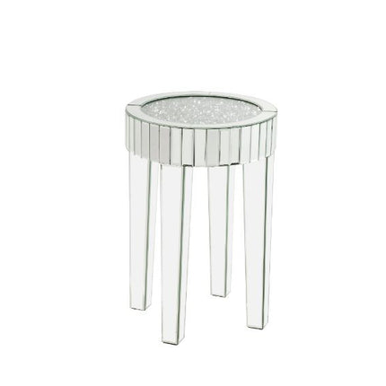 ACME 84712 Ornat End Table, Mirrored & Faux Diamonds