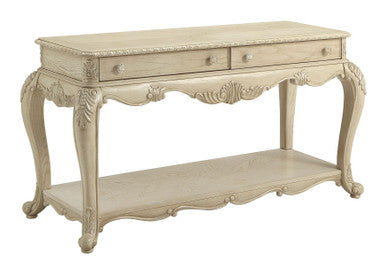 ACME 86023 Ragenardus Sofa Table, Antique White ACME Furniture