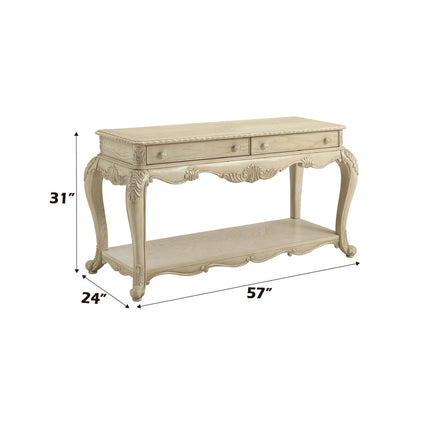 ACME 86023 Ragenardus Sofa Table, Antique White