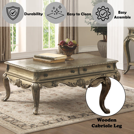 ACME 86030 Ragenardus Coffee Table, Vintage Oak
