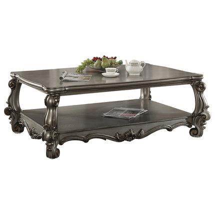 ACME 86820 Versailles Coffee Table, Antique Platinum  2