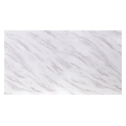 ACME 87355 Zander Coffee Table, White Printed Faux Marble & Mirrored Silver Finish