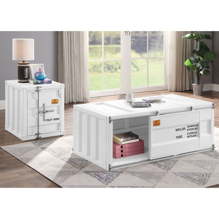 ACME 87880 Cargo Coffee Table, White