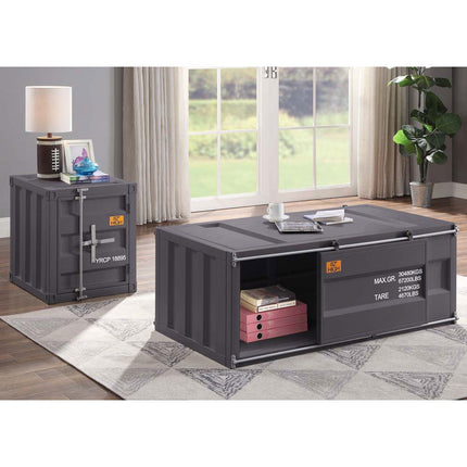 ACME 87885 Cargo Coffee Table, Gunmetal