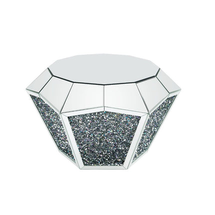 ACME 88005 Noralie Coffee Table, Mirrored & Faux Diamonds