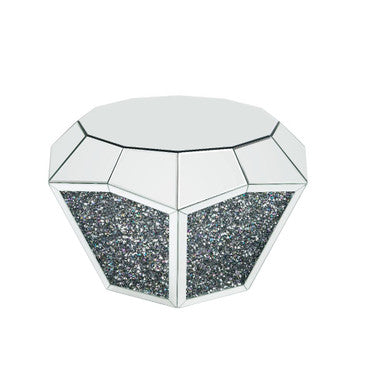 ACME 88005 Noralie Coffee Table, Mirrored & Faux Diamonds ACME Furniture