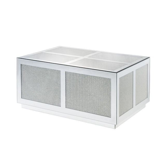 ACME 88015 Lavina Coffee Table, Mirrored & Faux Diamonds