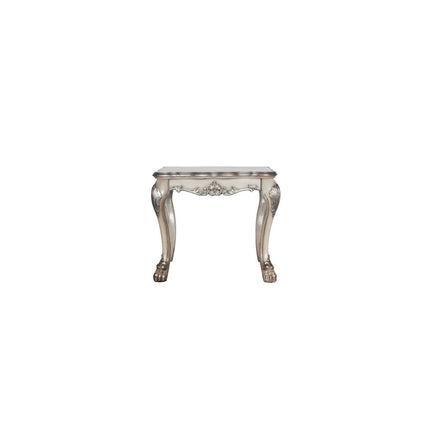 ACME 88172 Dresden End table, Vintage Bone White