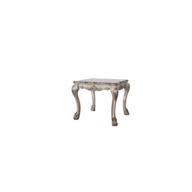 ACME 88172 Dresden End table, Vintage Bone White ACME Furniture