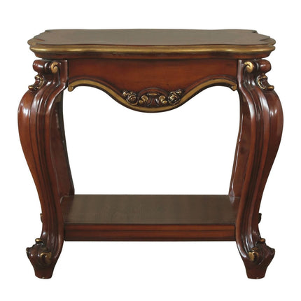 ACME 88222 Picardy End Table, Vintage Cherry Oak