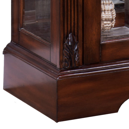 ACME 90062 Addy Curio Cabinet, Cherry