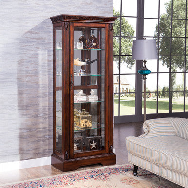 ACME 90062 Addy Curio Cabinet, Cherry ACME Furniture
