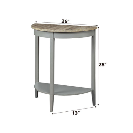ACME 90161 Justino Console Table, Gray Oak & Gray