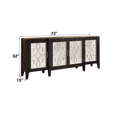 ACME 90188 Kacia Console Table, Antique Black
