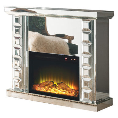 ACME 90202 Dominic Fireplace, Mirrored ACME Furniture