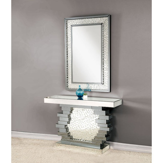 ACME 90232 Nysa Console Table, Mirrored (1Set/2Ctn)