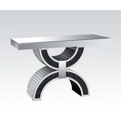 ACME 90248 Noor Console Table, Mirrored (1Set/2Ctn) ACME Furniture