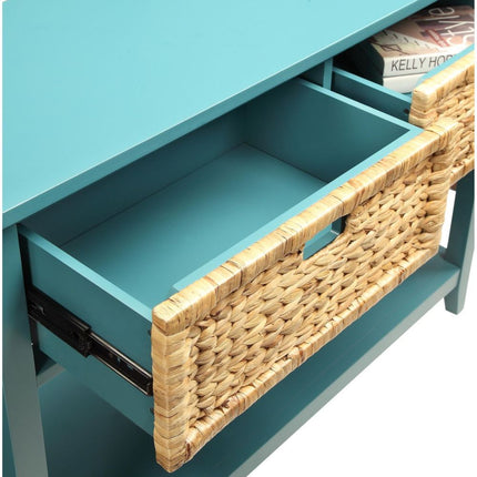 ACME 90266 Flavius Console Table, Teal