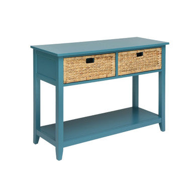 ACME 90266 Flavius Console Table, Teal ACME Furniture