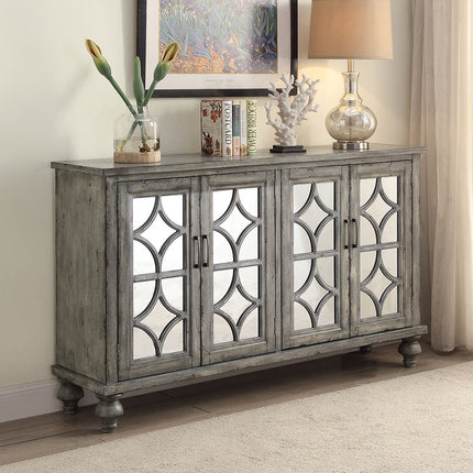 ACME 90280 Velika Console Table, Weathered Gray