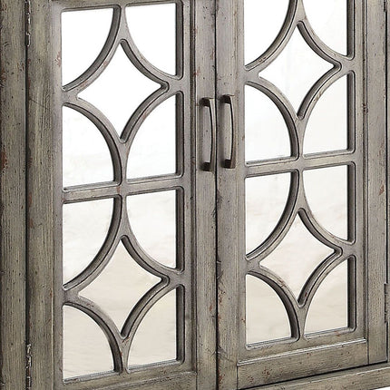 ACME 90280 Velika Console Table, Weathered Gray