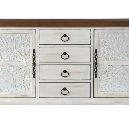 ACME 90288 Vermont Console Table, Antique White