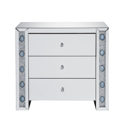 ACME 90322 Sonia Console Table, Mirrored & Faux Agate